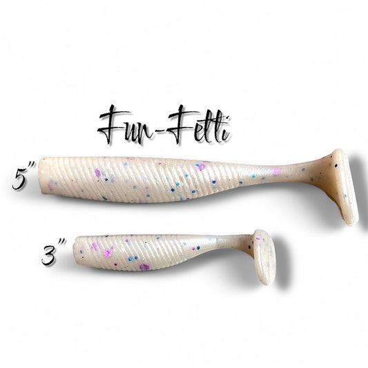 Fun-fetti Paddle tail 5 Pack (limited batch)