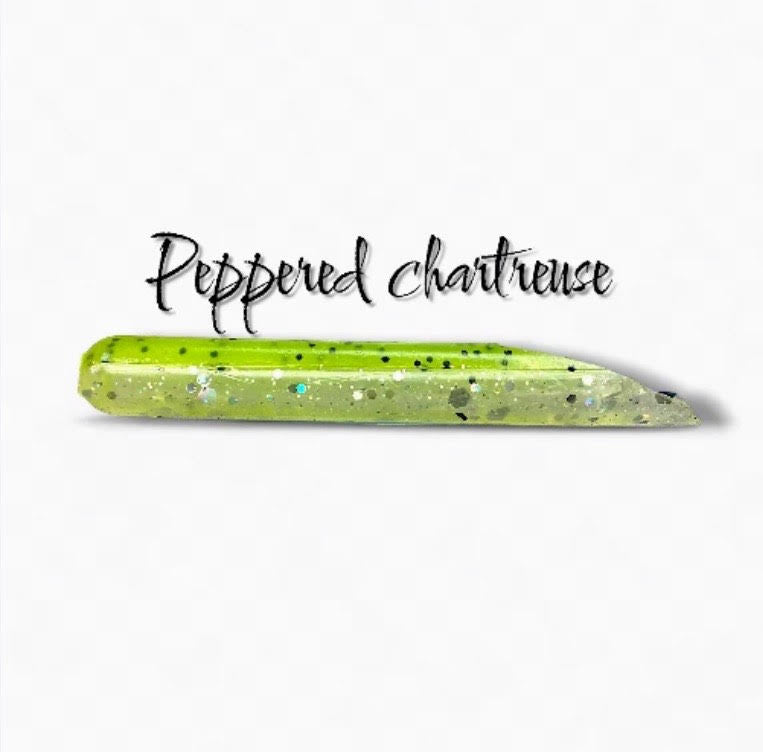 Peppered Chartreuse Tube Bait
